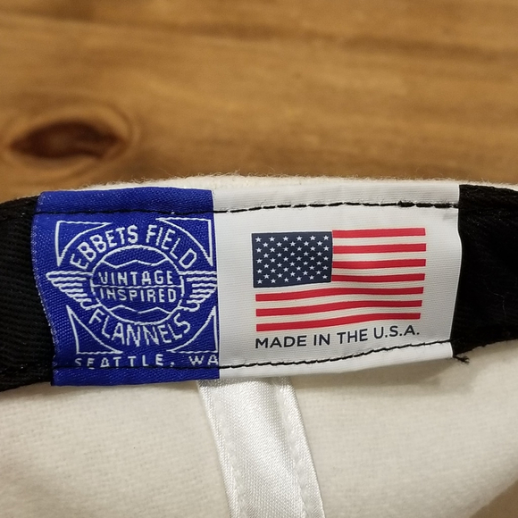 LA Monarchs Hat Size 7 3/8 Ebbets Field Flannels Wool MAde USA Hockey WHL White - Picture 8 of 9
